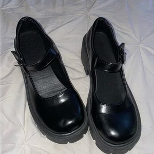 Chunky Platform Heeled Mary Janes